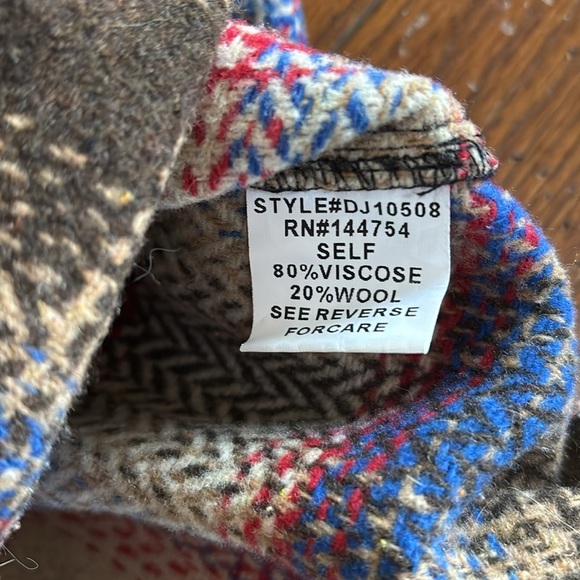 Davi & Dani Plaid Wool Blend Shacket Shirt Jacket Women’s Oversized Size Small - Picture 9 of 13